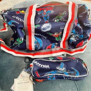 Pottery Barn Kids. Justice League Small Duffle & Pencil Case.
